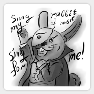 The Rabbit of the Opera Sticker